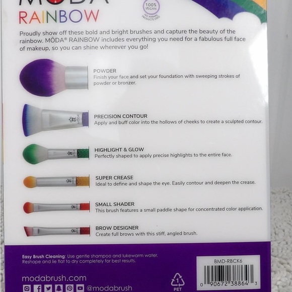 NWT MŌDA Rainbow 6pc Complete Kit. New - Picture 5 of 5
